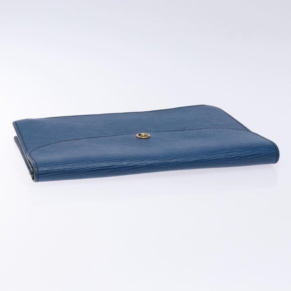 LOUIS VUITTON Epi Montaigne 27 Clutch Bag Blue M52655 LV Auth 135873 - Picture 6 of 16